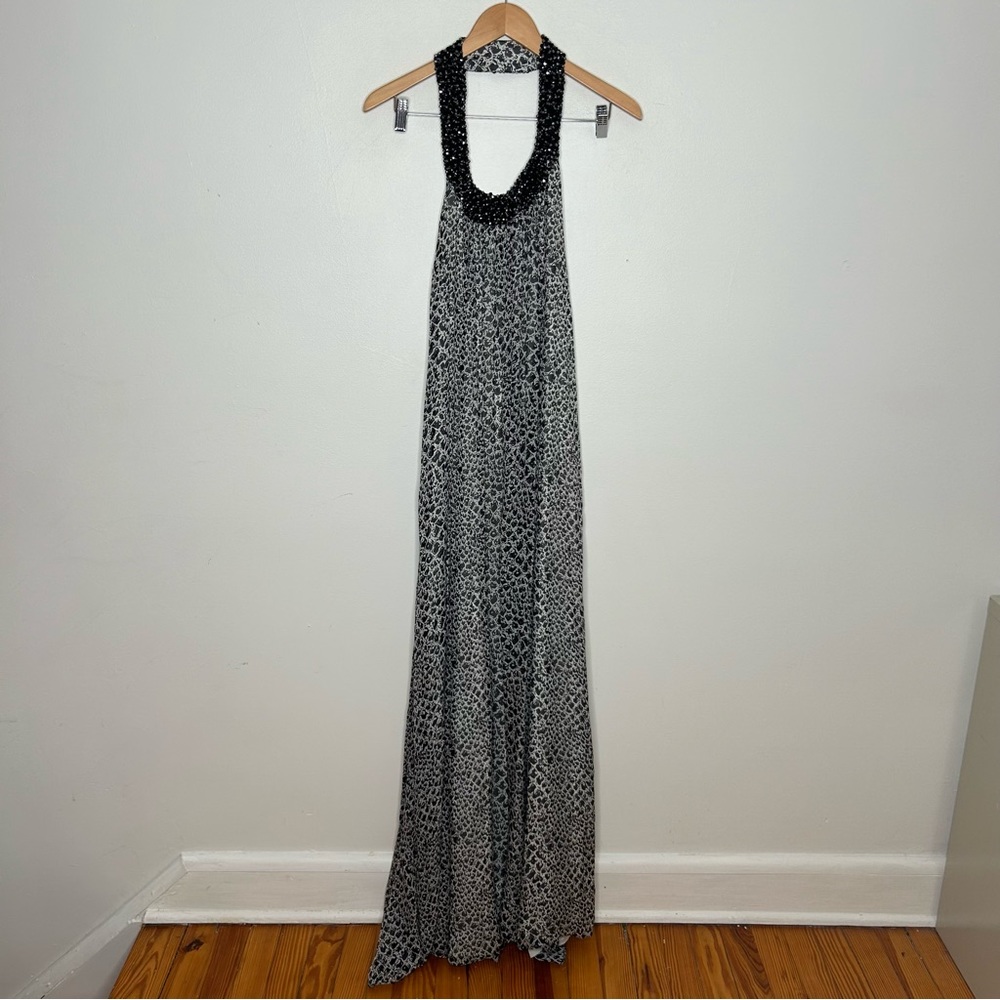 Diane Von Furstenberg Halter Silk Patterned Willemma Gown - Picture 3 of 12
